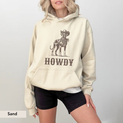 Howdy Great Dane Hoodie
