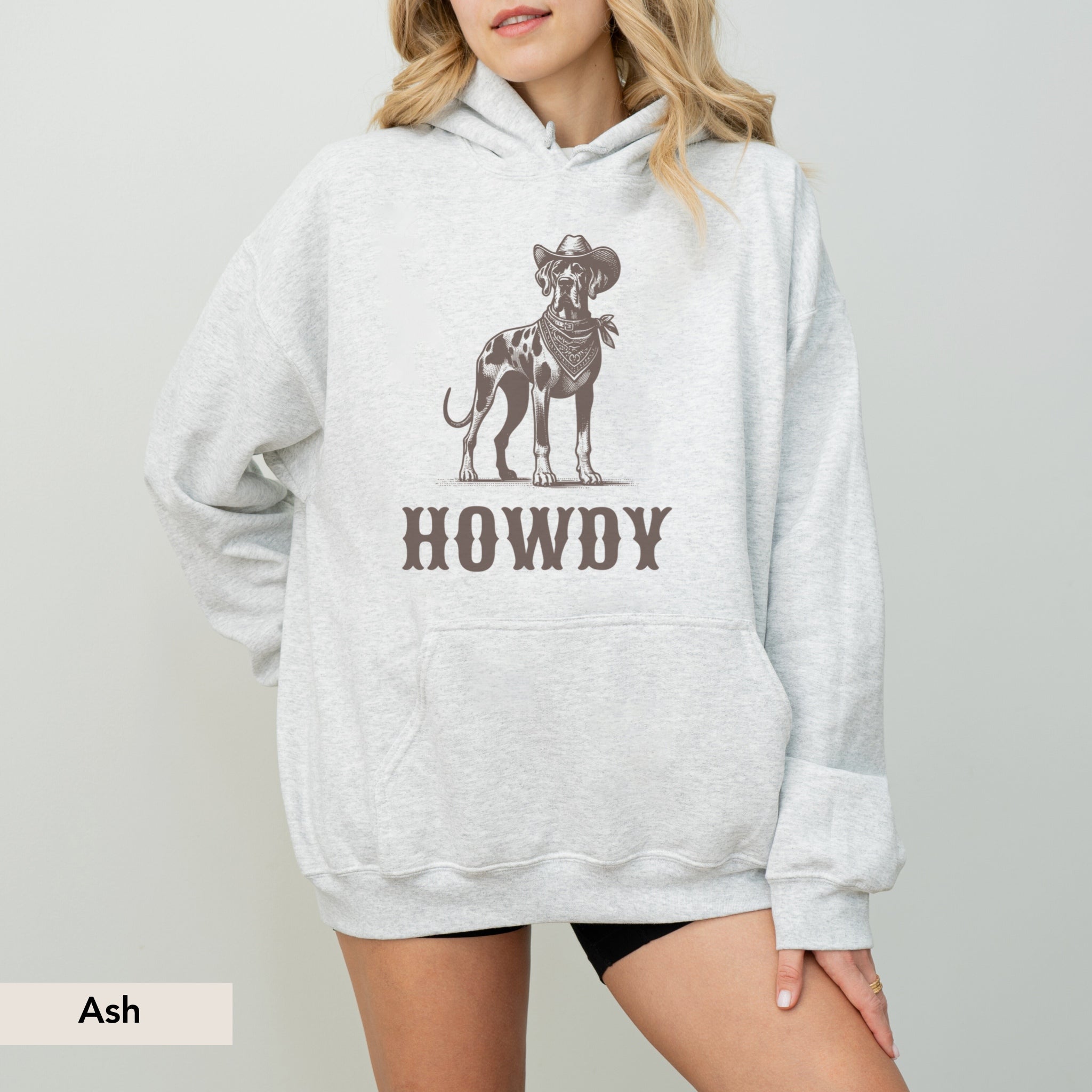 Howdy Great Dane Hoodie