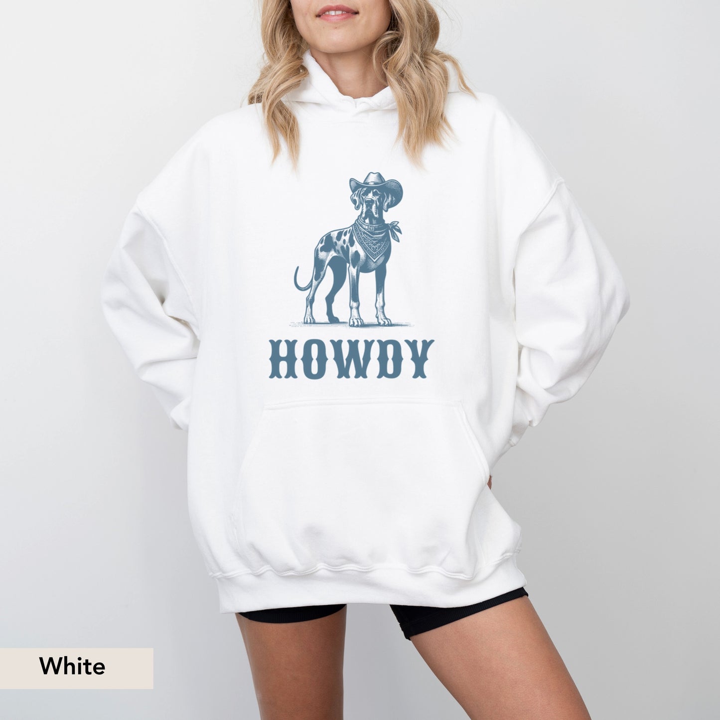 Howdy Great Dane Hoodie