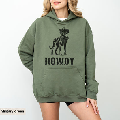 Howdy Great Dane Hoodie