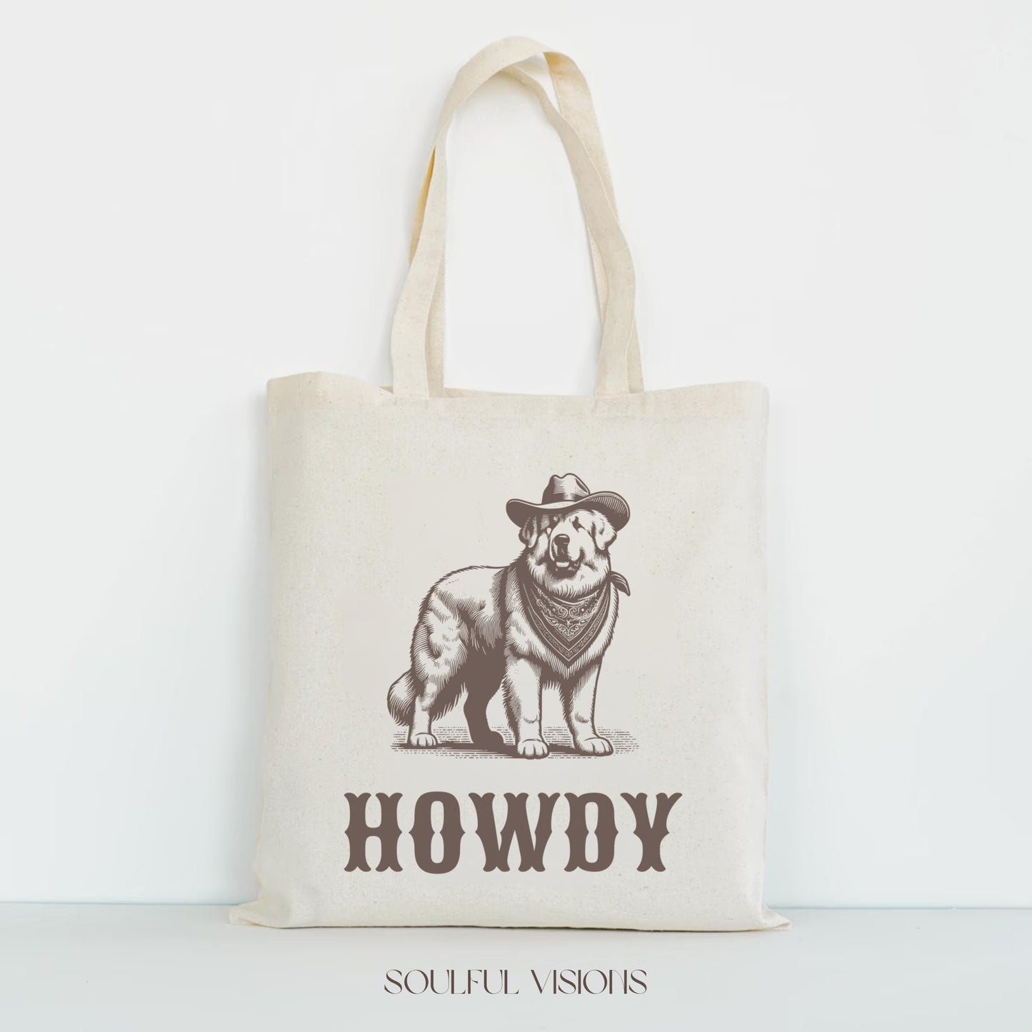 Howdy Great Pyrenees Tote Bag