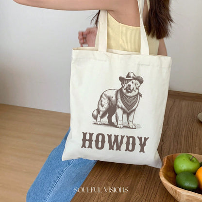 Howdy Great Pyrenees Tote Bag