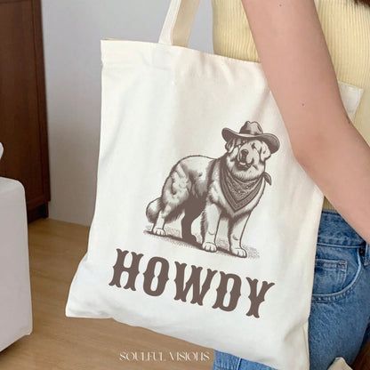 Howdy Great Pyrenees Tote Bag