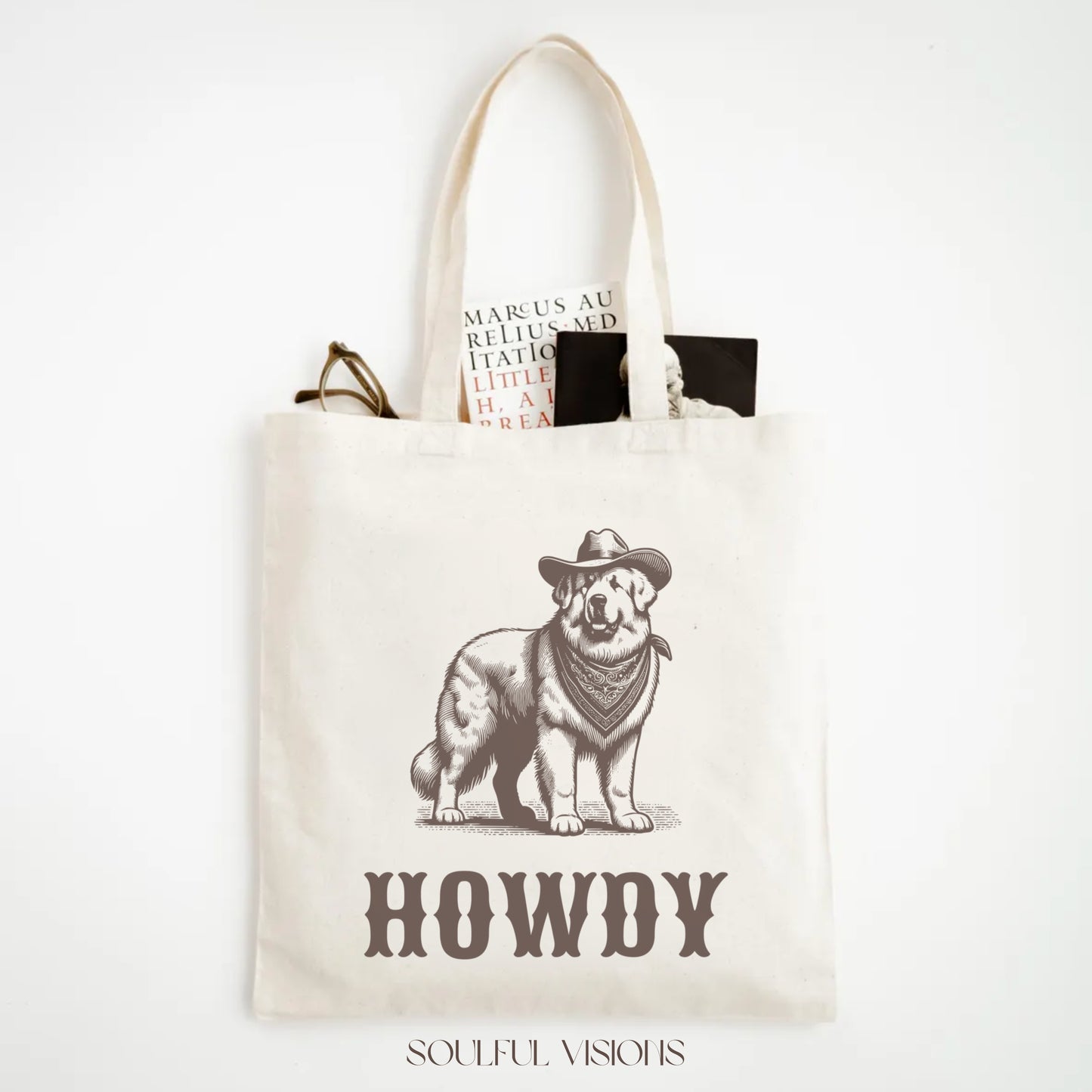 Howdy Great Pyrenees Tote Bag