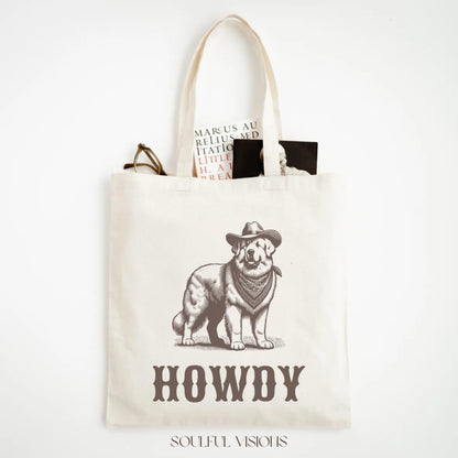 Howdy Great Pyrenees Tote Bag