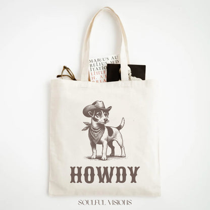 Howdy Jack Russell Tote Bag