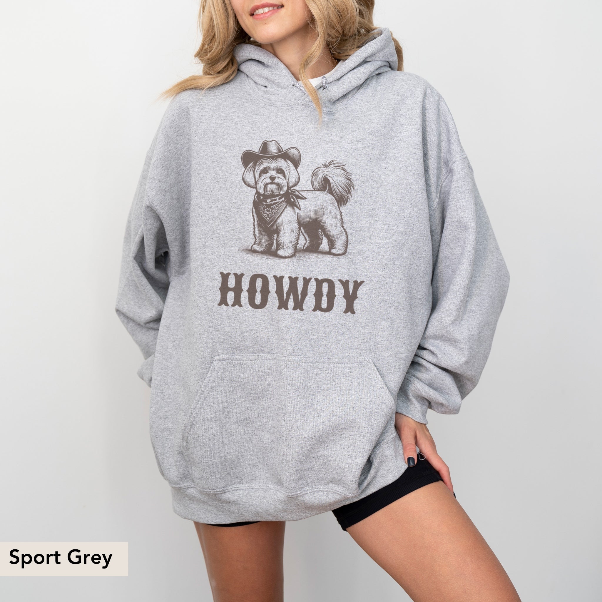 Howdy Maltese Hoodie