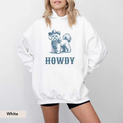 Howdy Maltese Hoodie