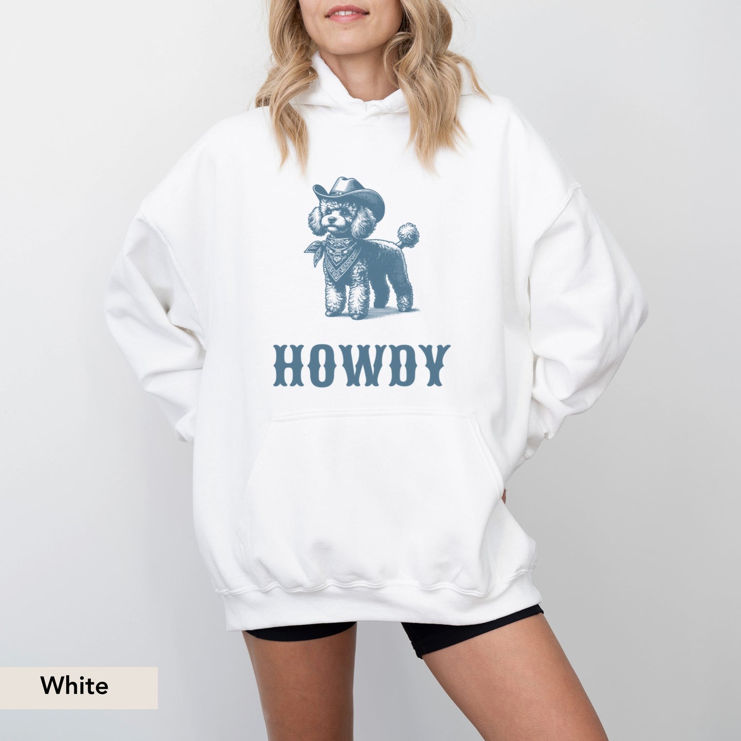 Howdy Mini Poodle Hoodie