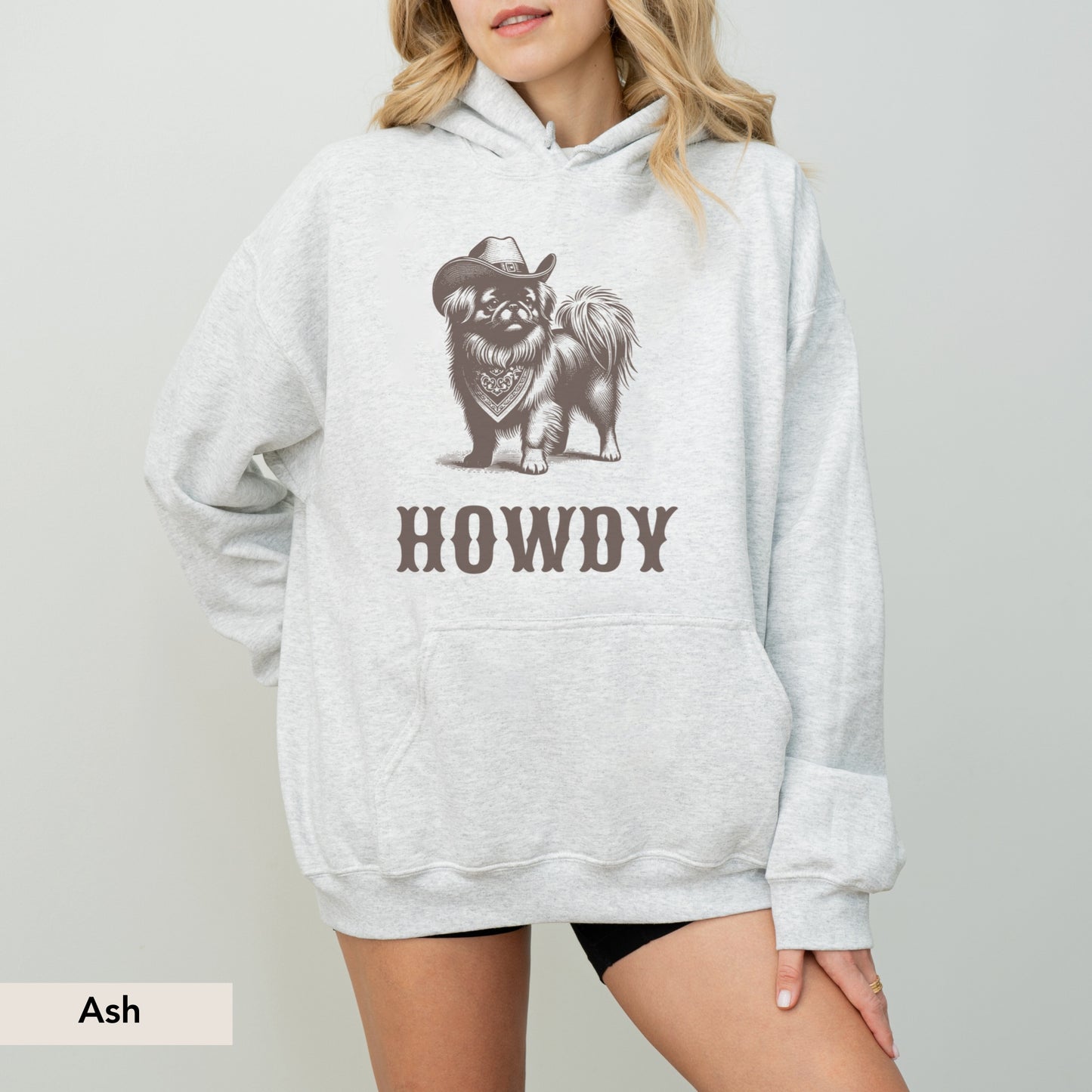 Howdy Pekingese Hoodie