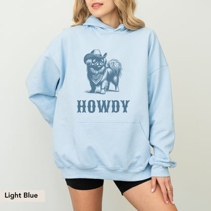 Howdy Pekingese Hoodie