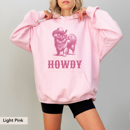 Howdy Pekingese Hoodie