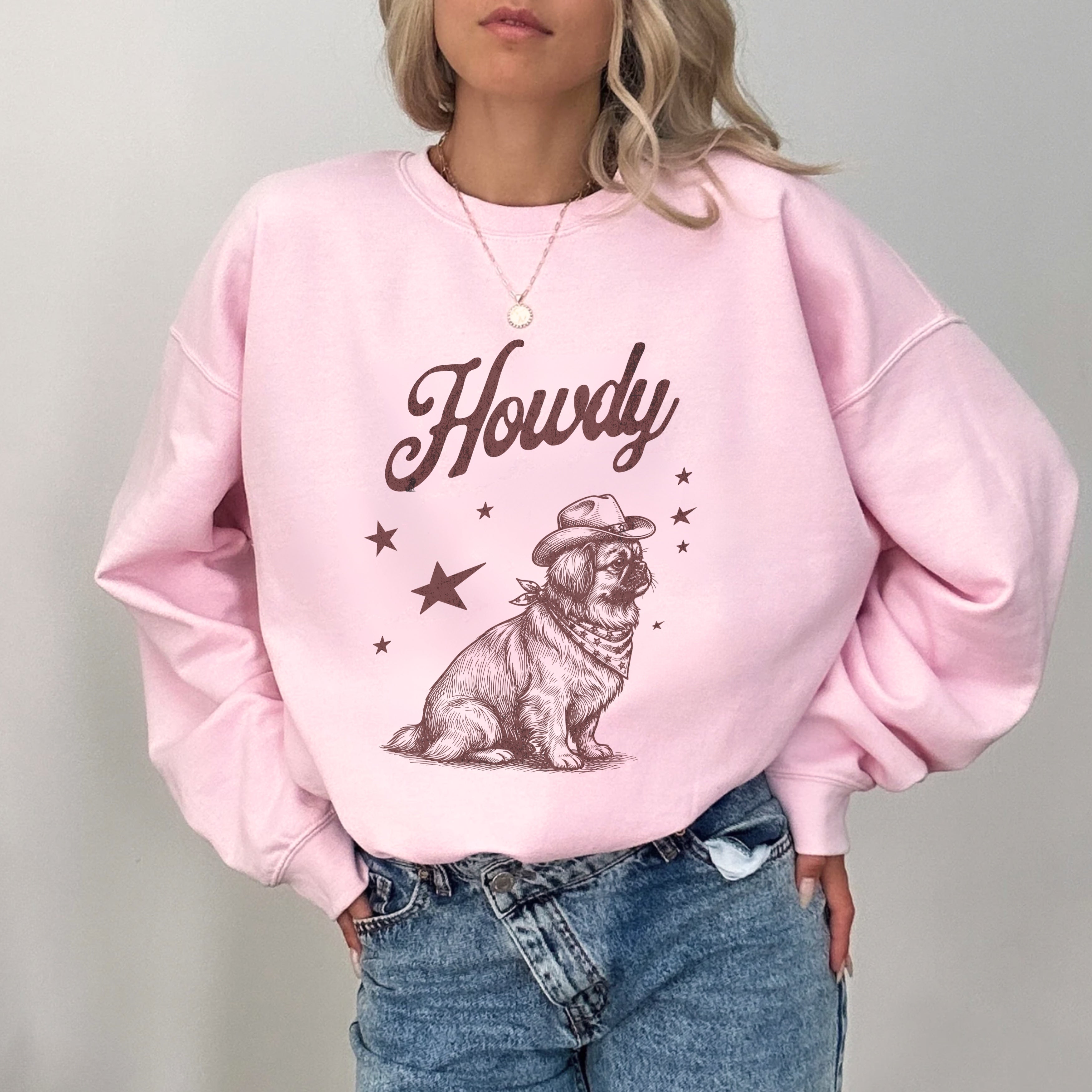 Howdy Pekingese Sweatshirt