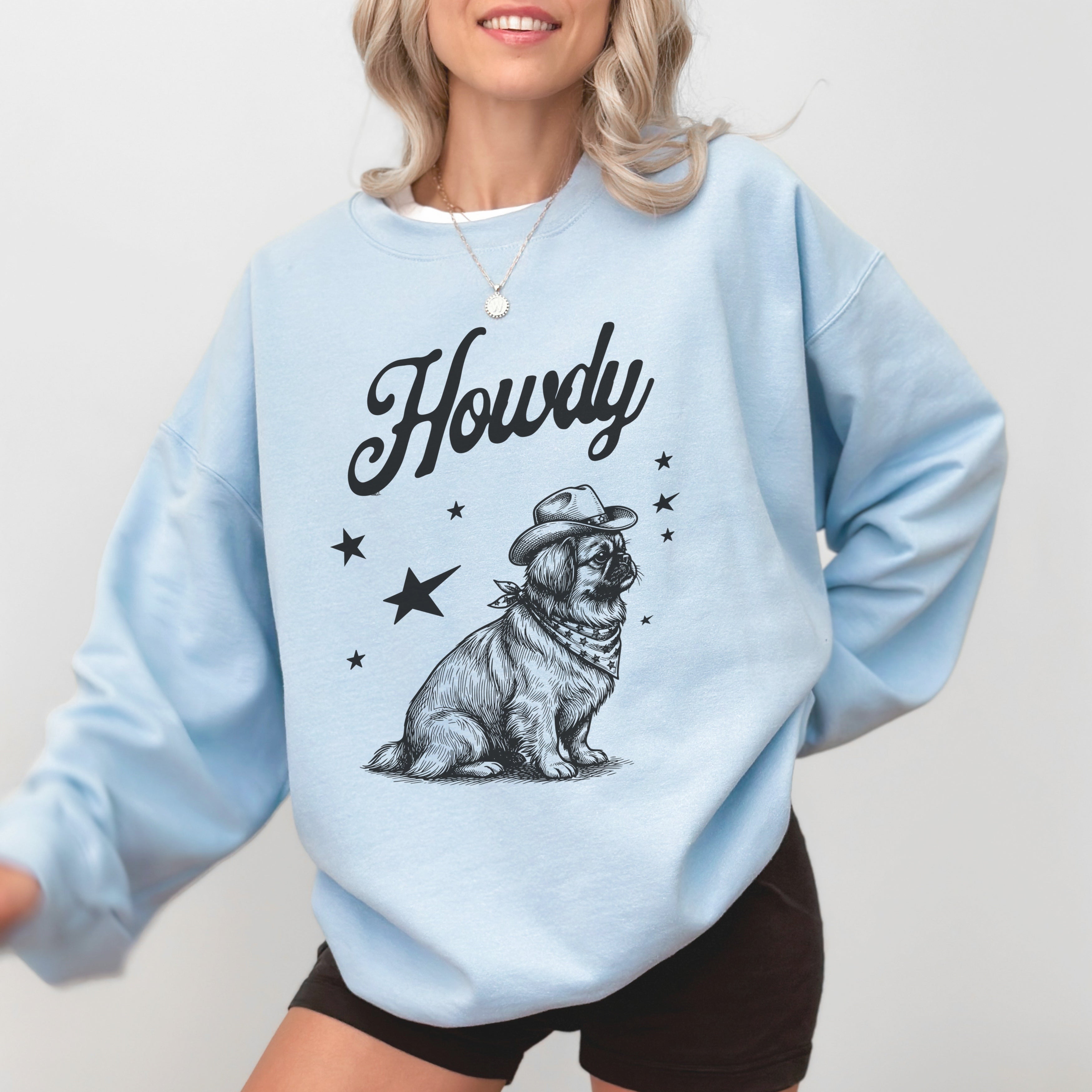 Howdy Pekingese Sweatshirt