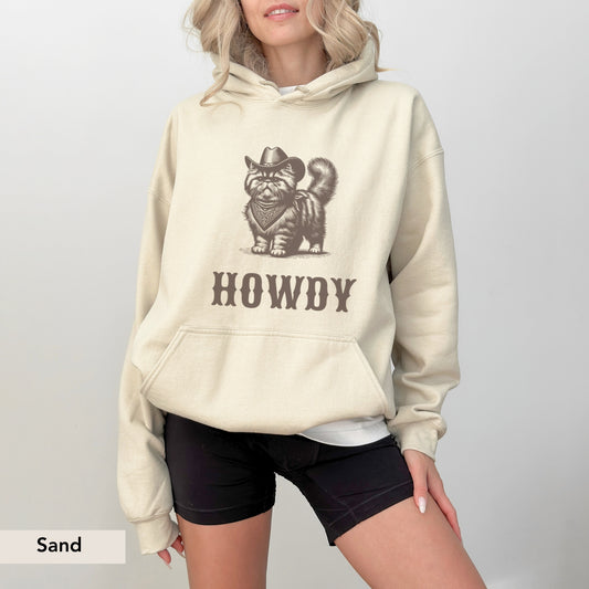 Howdy Persian Cat Hoodie