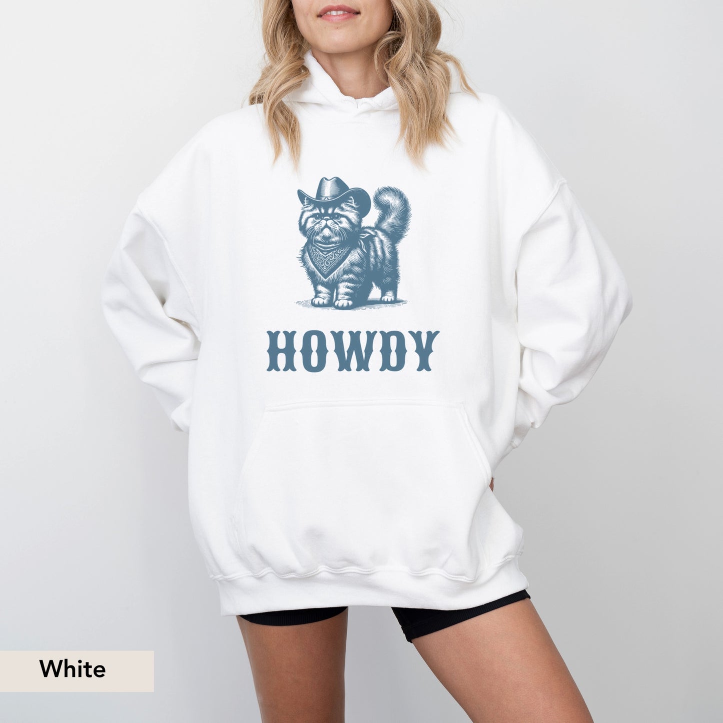 Howdy Persian Cat Hoodie