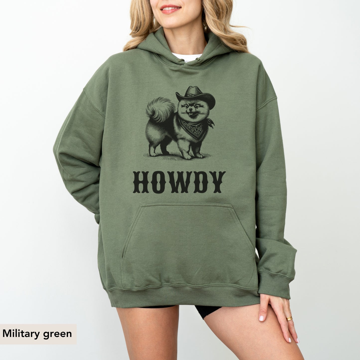 Howdy Pomeranian Hoodie