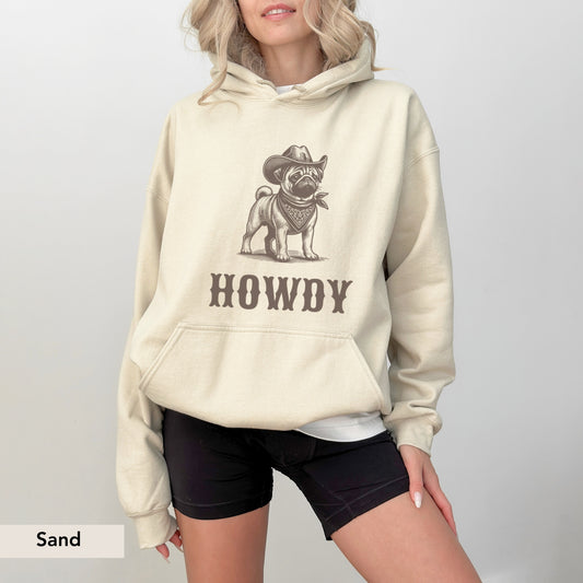 Howdy Pug Hoodie