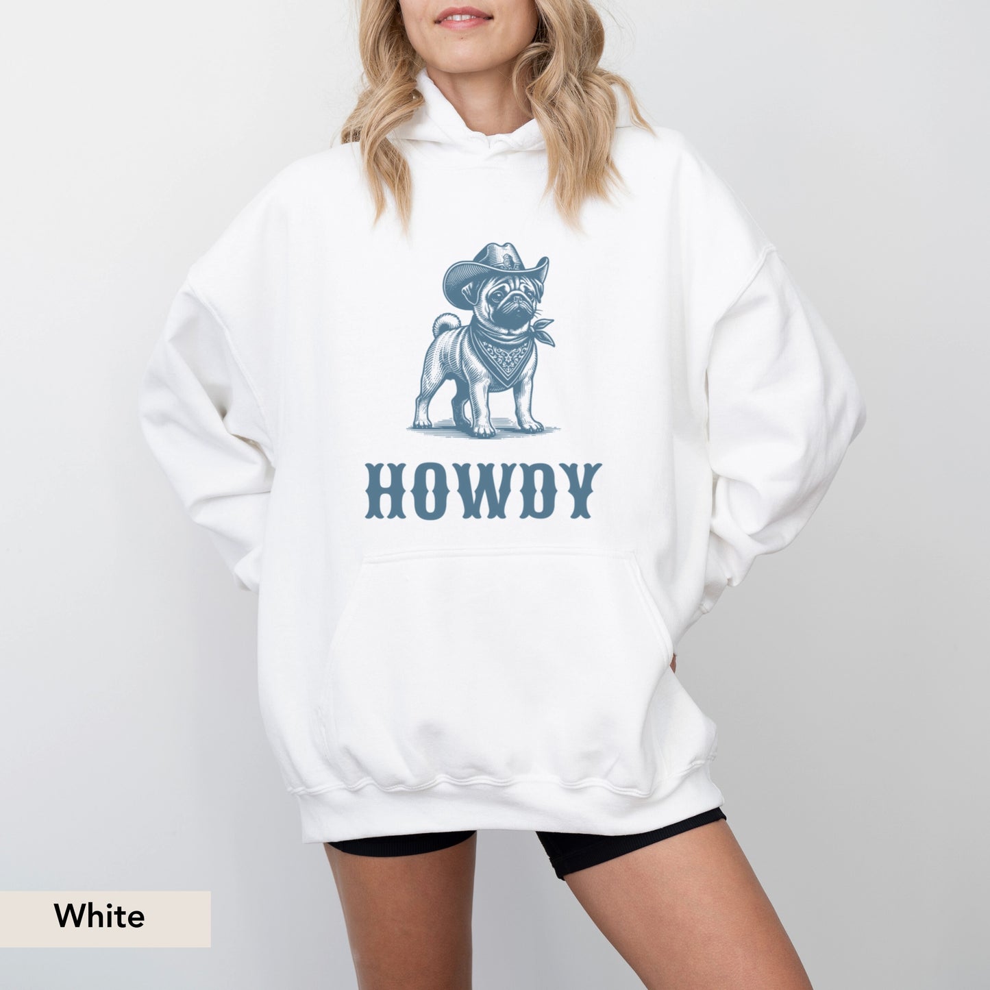 Howdy Pug Hoodie