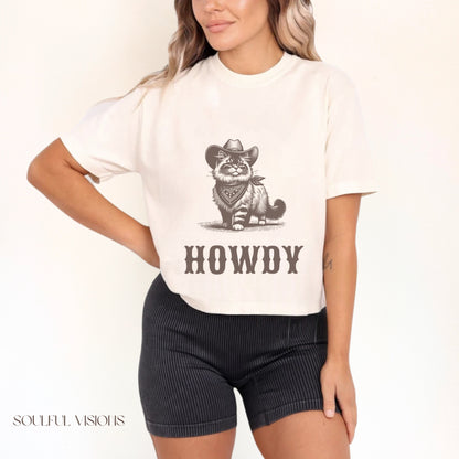 Howdy Ragdoll Cat Women's Boxy Tee
