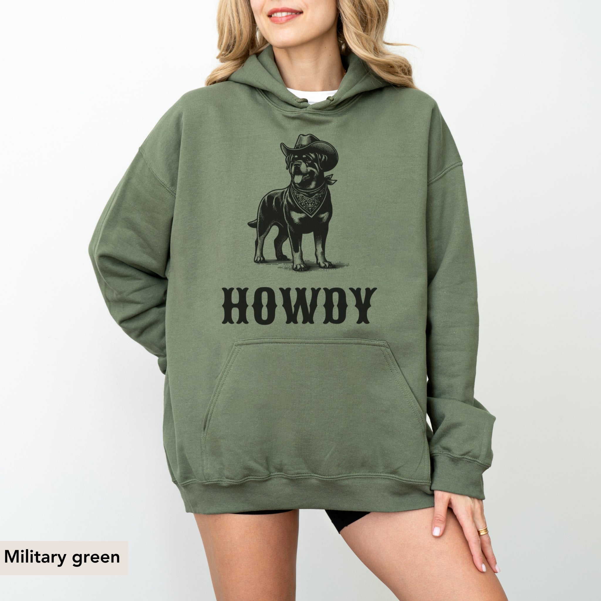 Howdy Rottweiler Hoodie