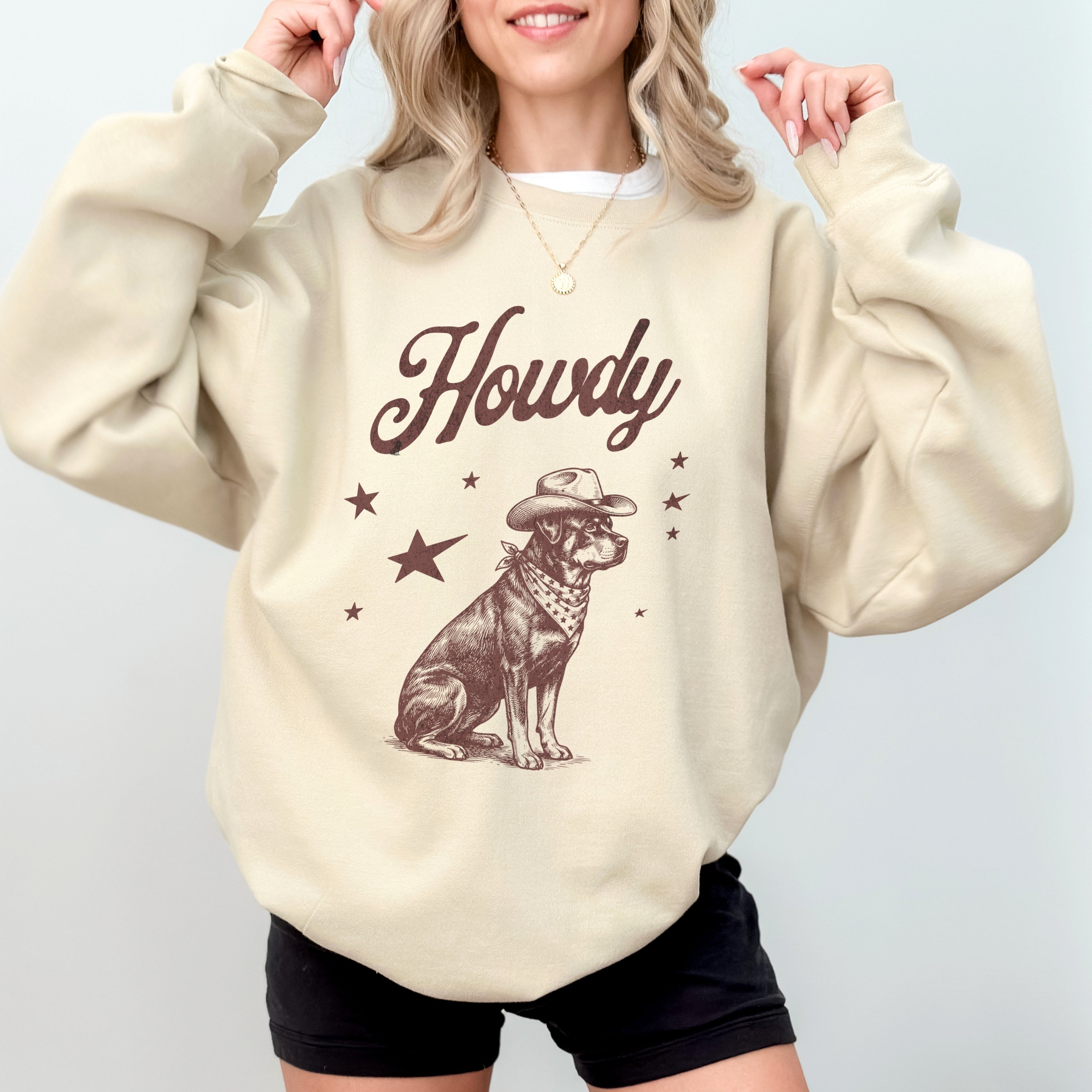 Howdy Rottweiler Sweatshirt