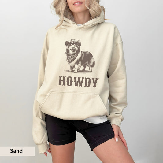 Howdy Shetland Sheepdog Hoodie