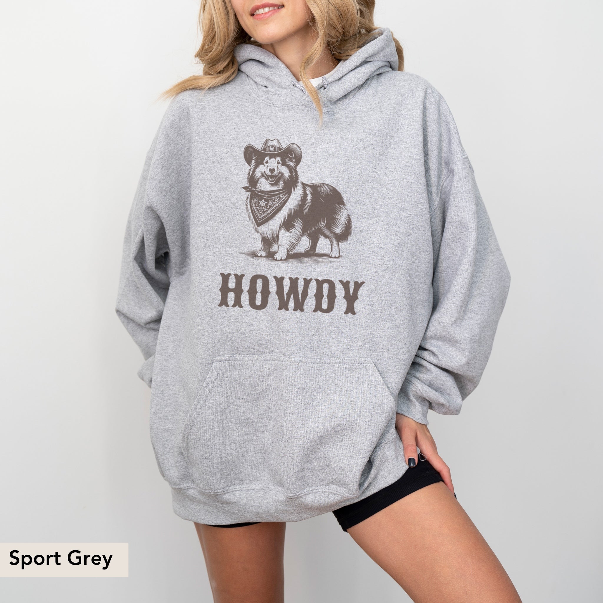 Howdy Shetland Sheepdog Hoodie