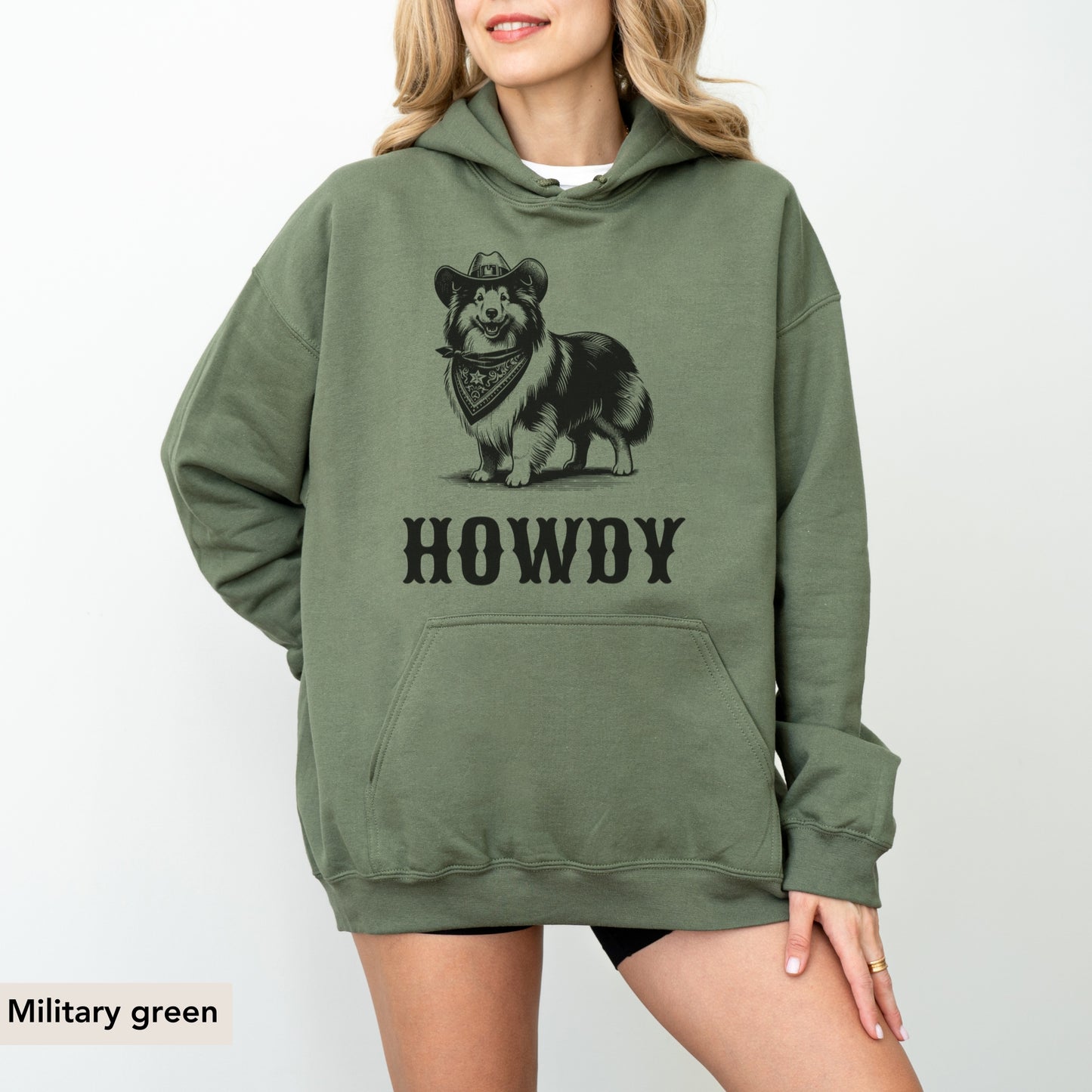 Howdy Shetland Sheepdog Hoodie