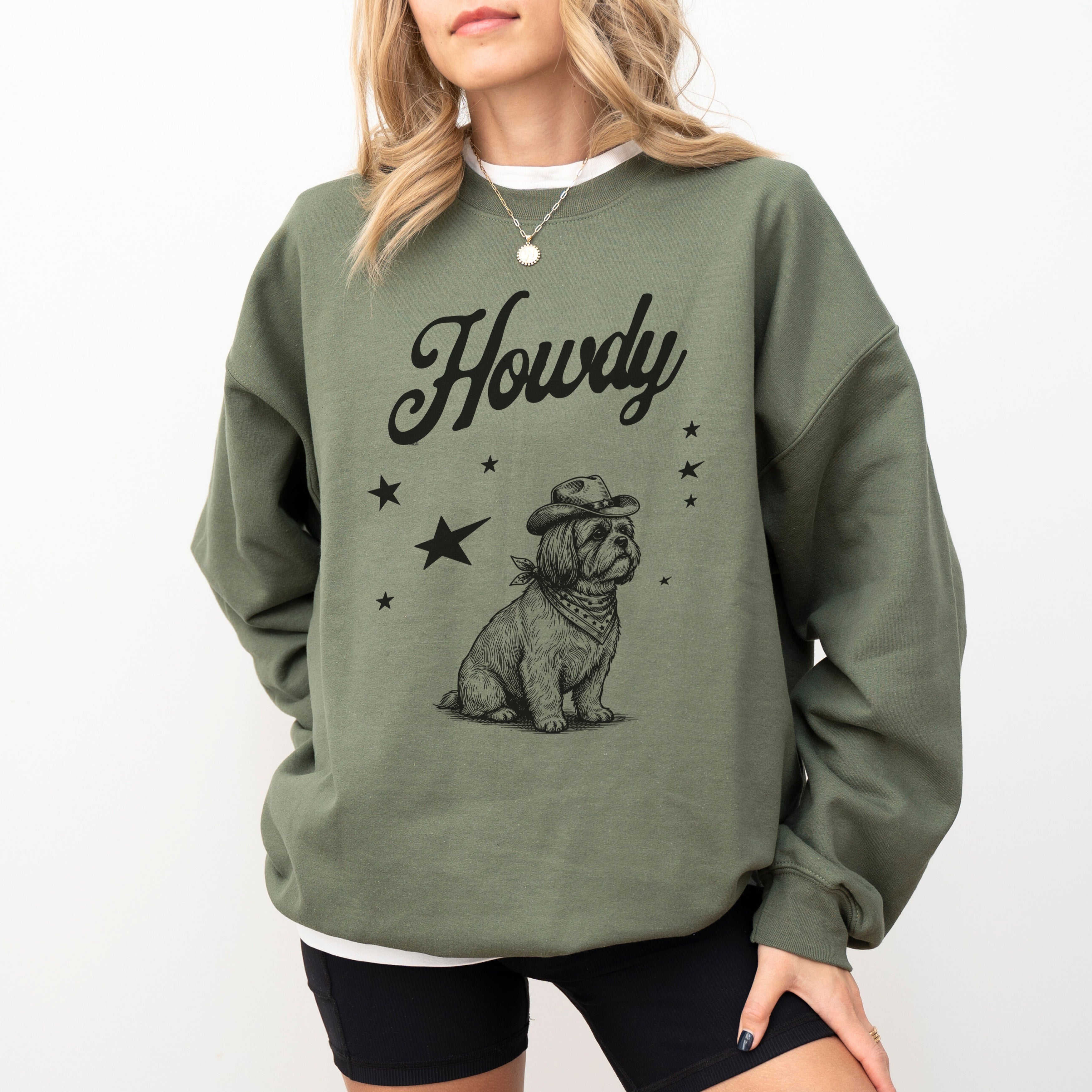 Howdy Shih Tzu Sweatshirt