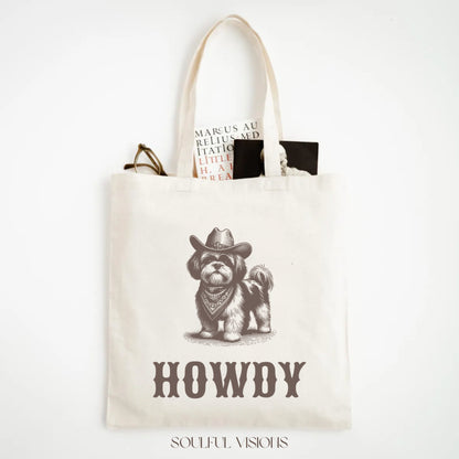 Howdy Shih tzu Tote Bag