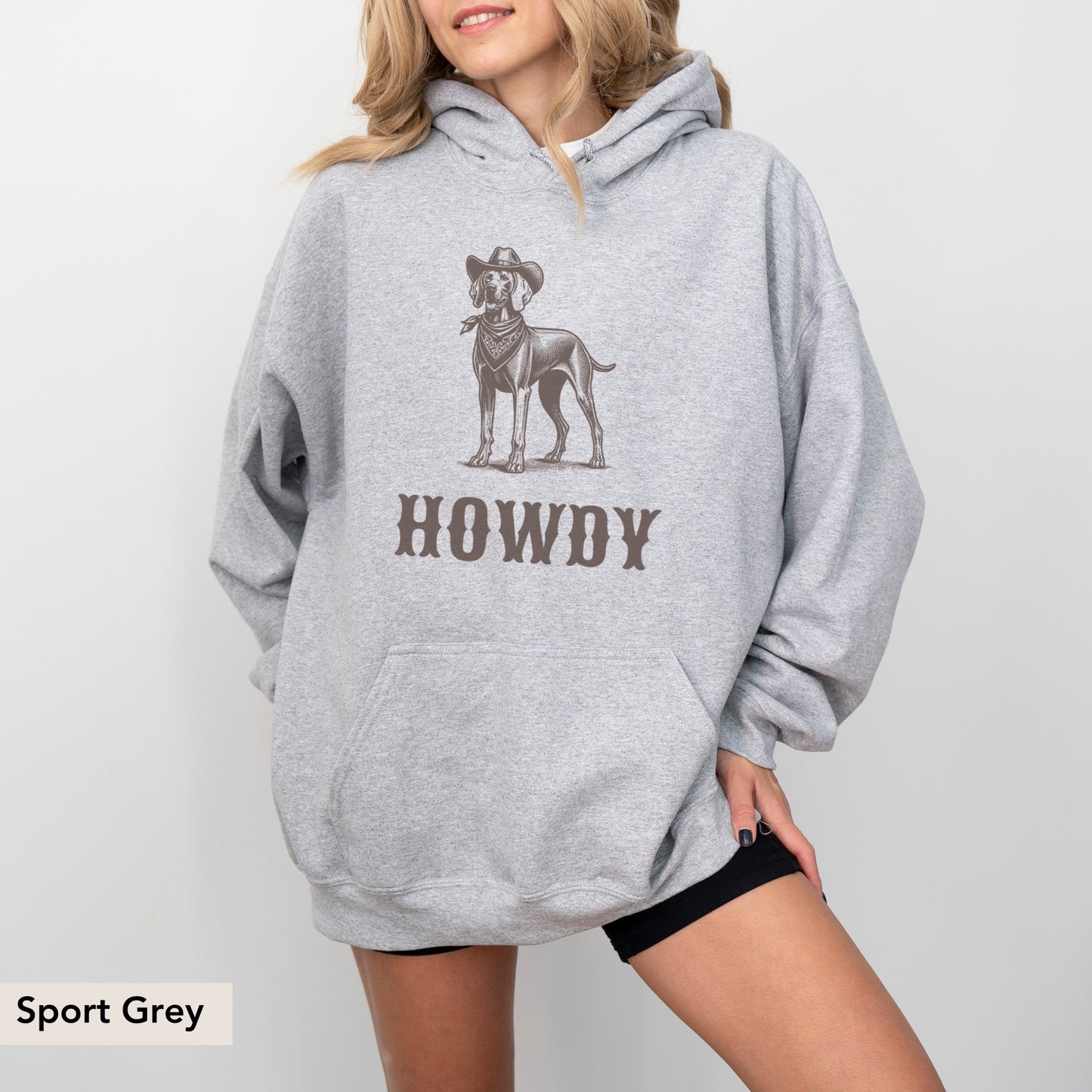 Howdy Weimaraner Hoodie