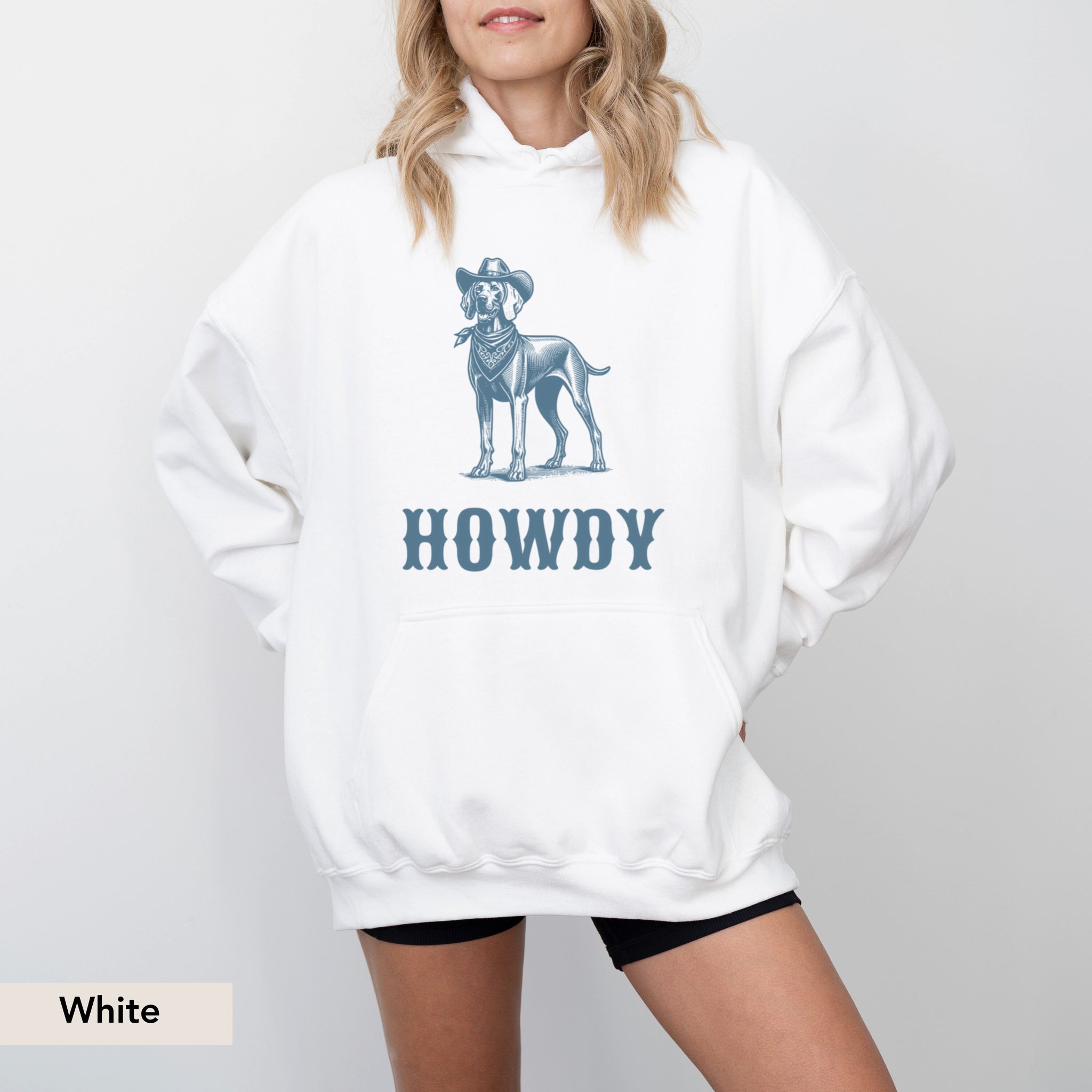 Howdy Weimaraner Hoodie