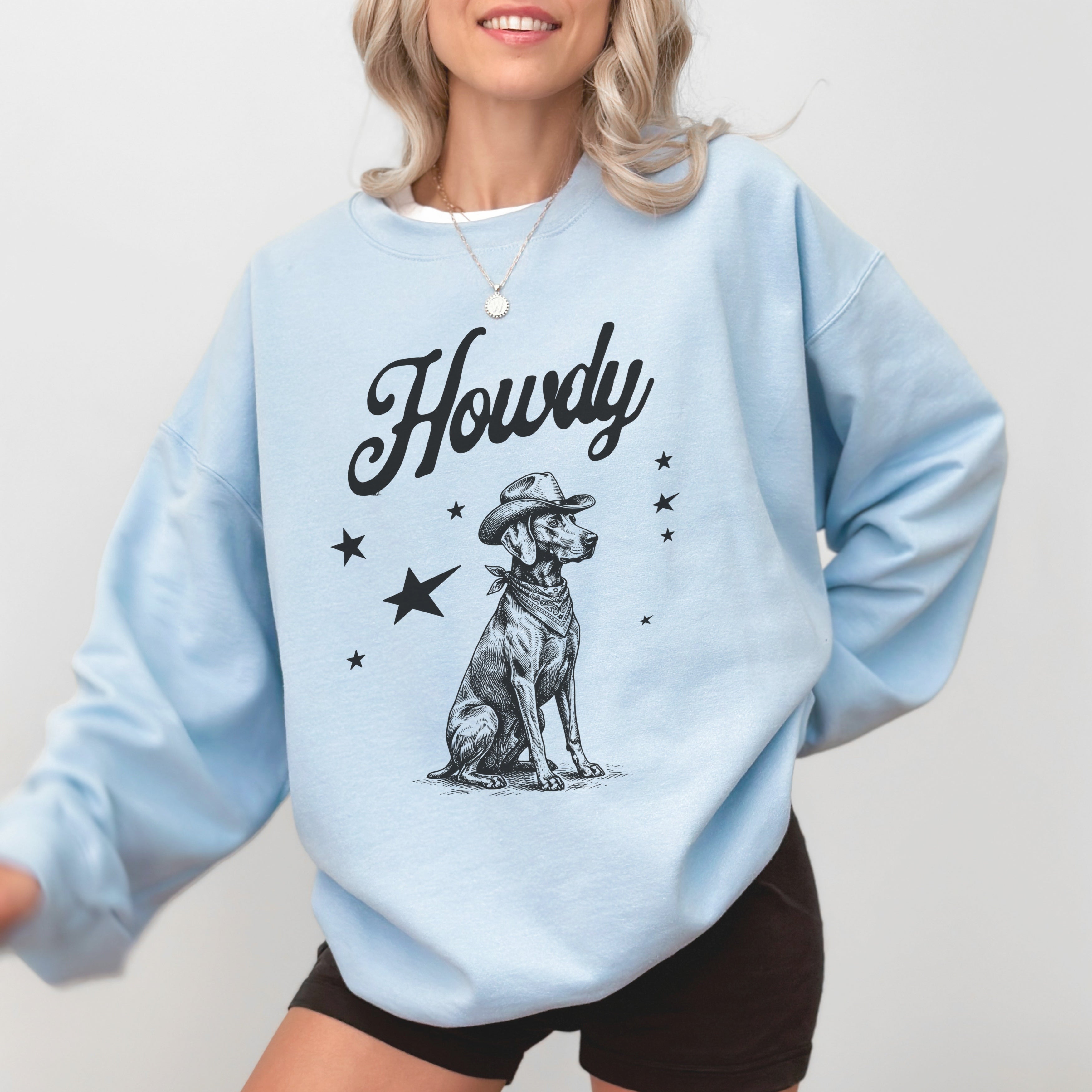 Howdy Weimaraner Sweatshirt