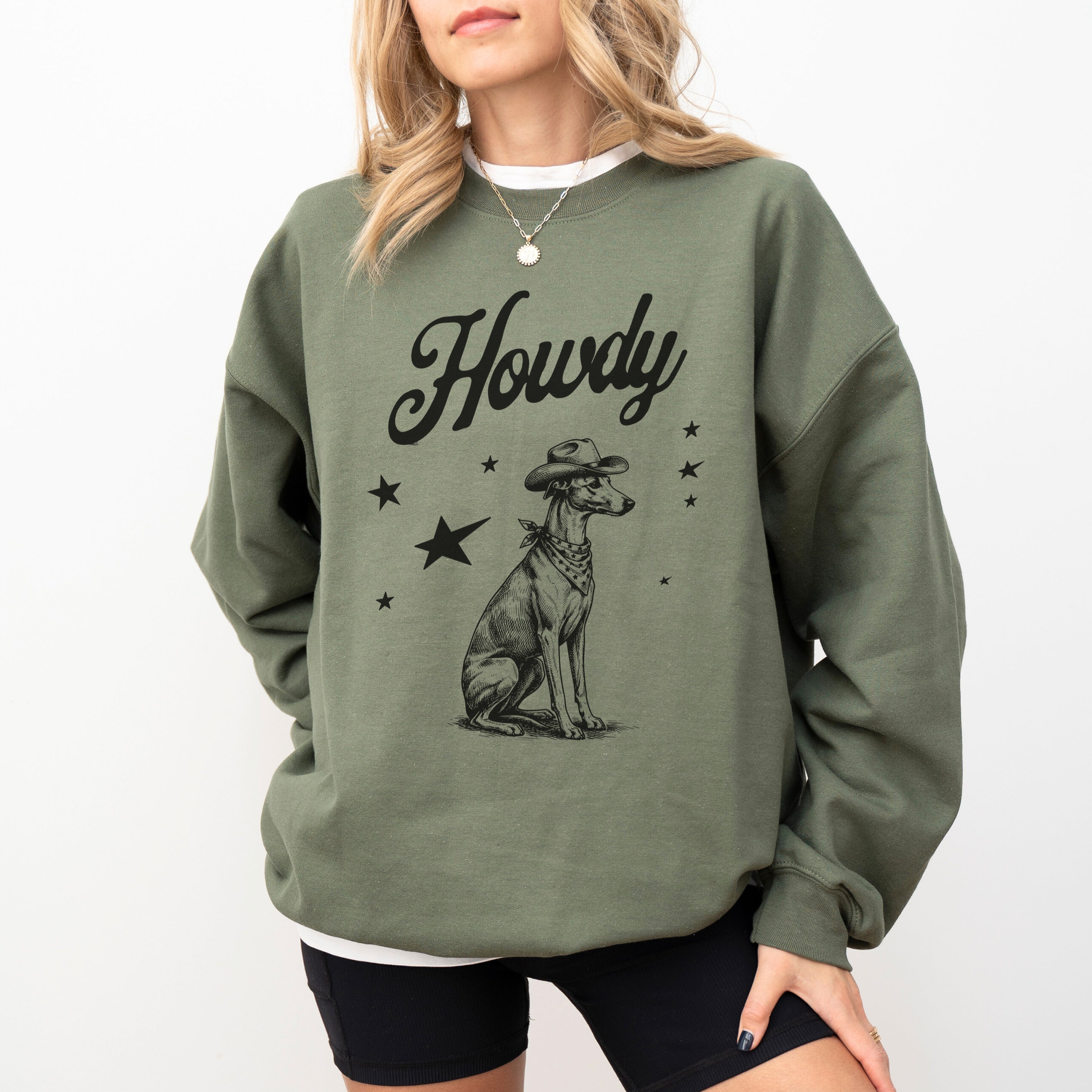 Howdy Whippet Sweatshirt
