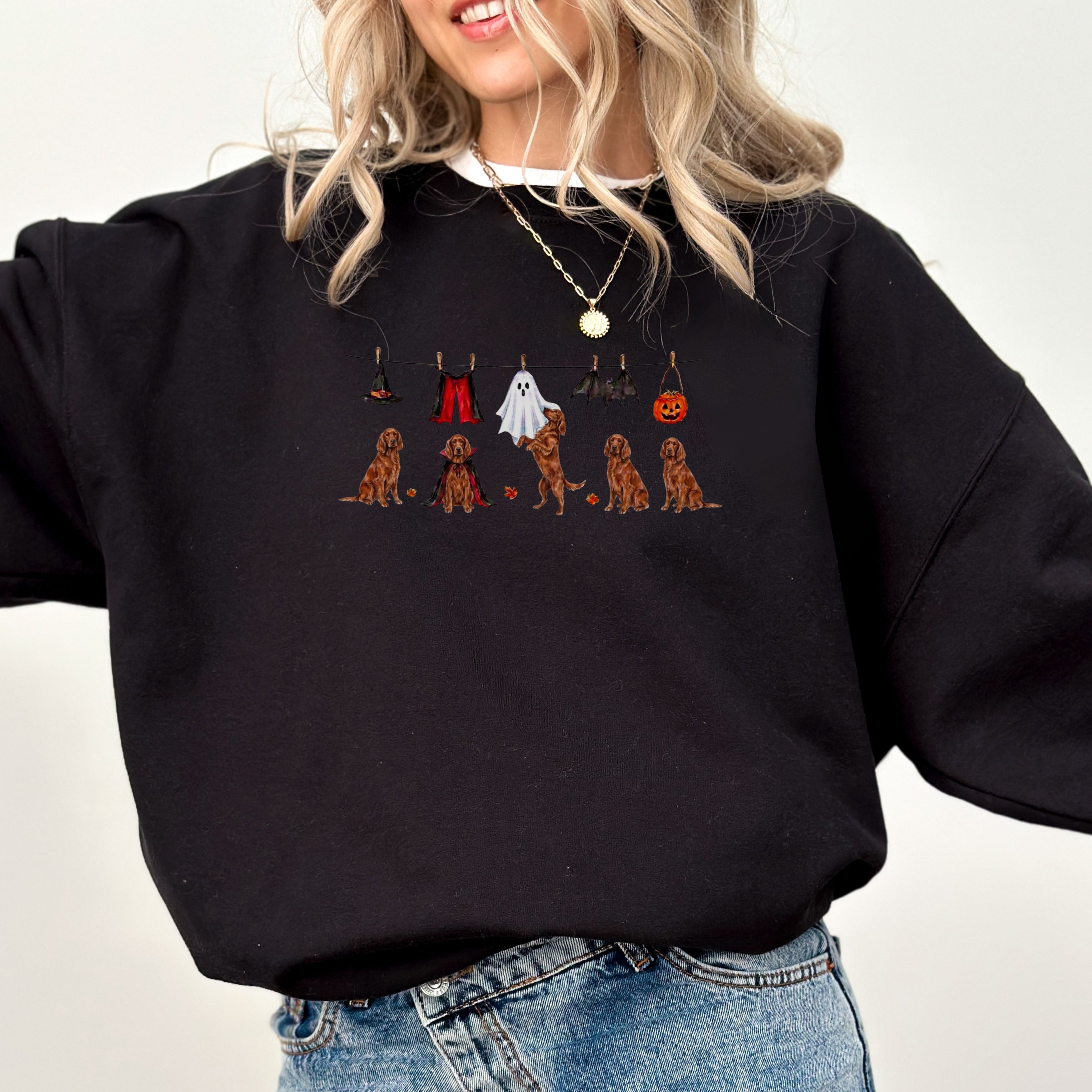Irish setter Halloween Sweatshirt