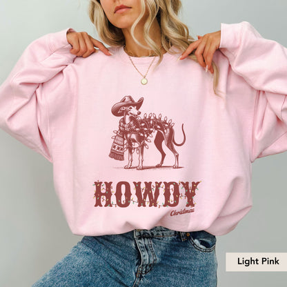 Italian Greyhound Howdy Christmas Sweatshirt