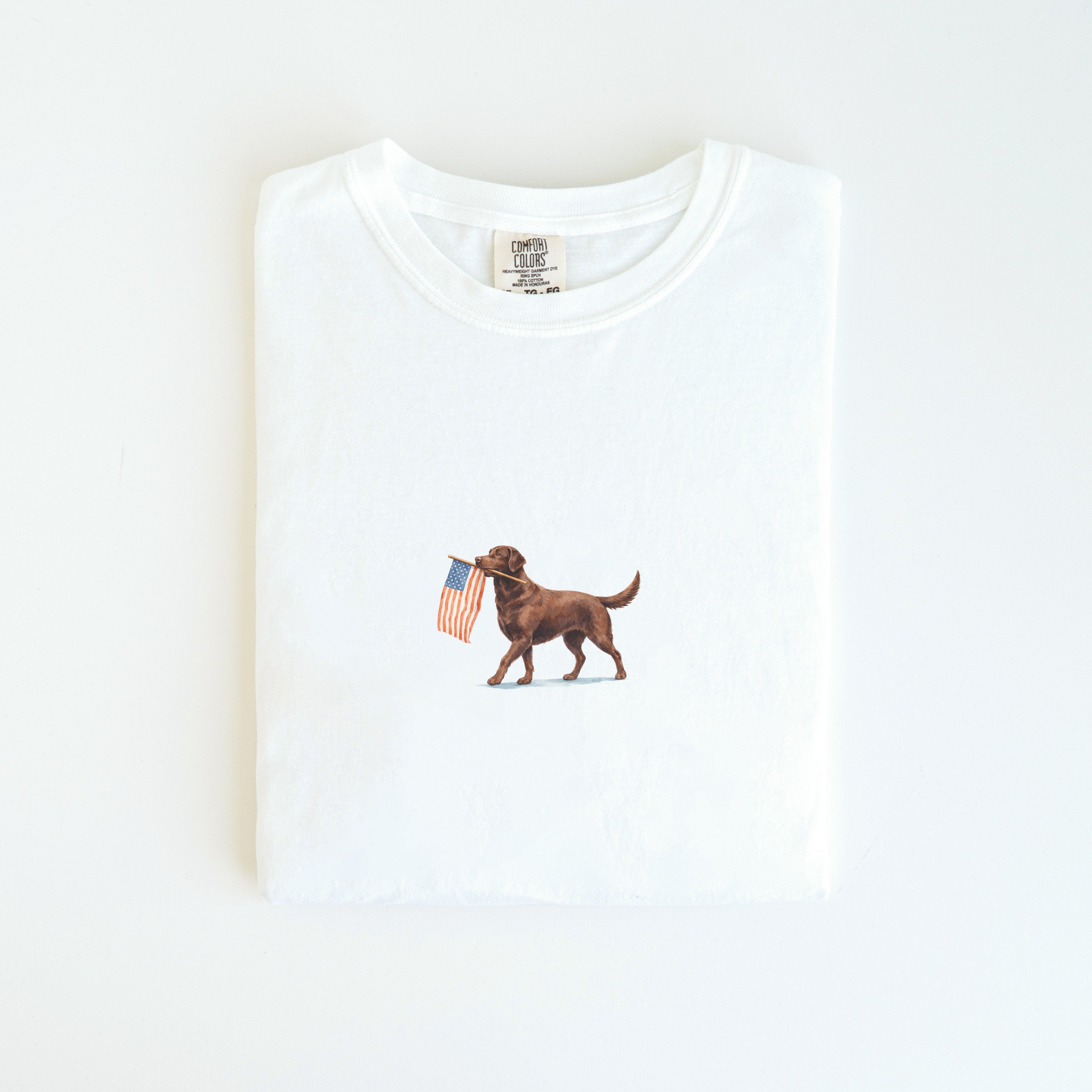 Labrador Chocolate USA T-shirt