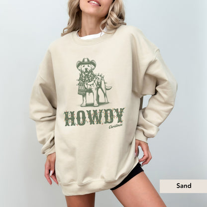 Labrador Howdy Christmas Sweatshirt
