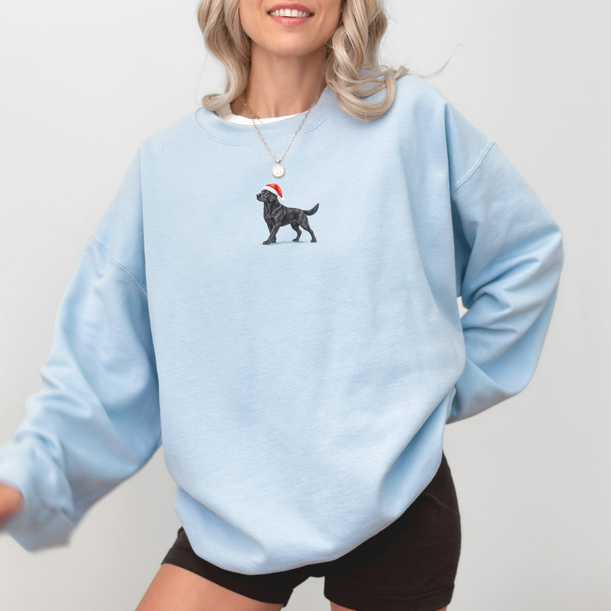 Labrador retriever black Christmas Sweatshirt