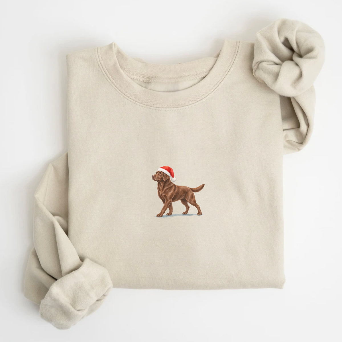 Labrador retriever chocolate Christmas Sweatshirt