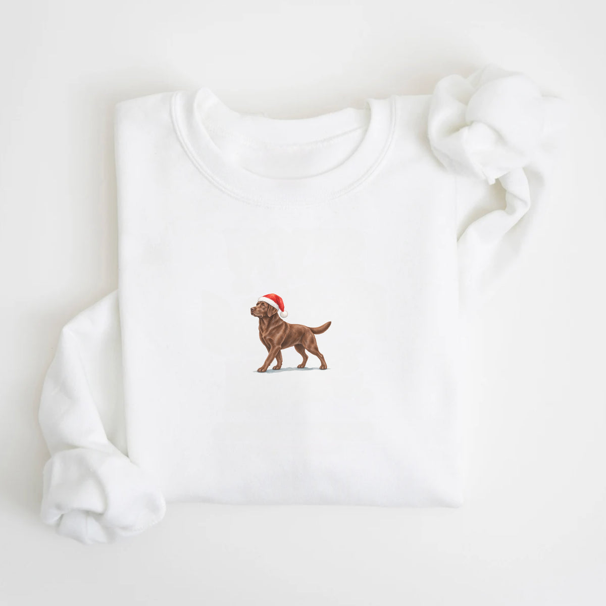 Labrador retriever chocolate Christmas Sweatshirt