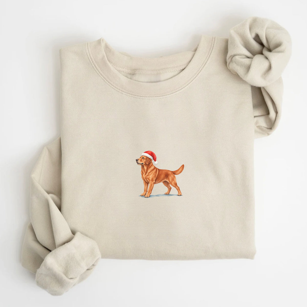 Labrador retriever fox red  Christmas Sweatshirt