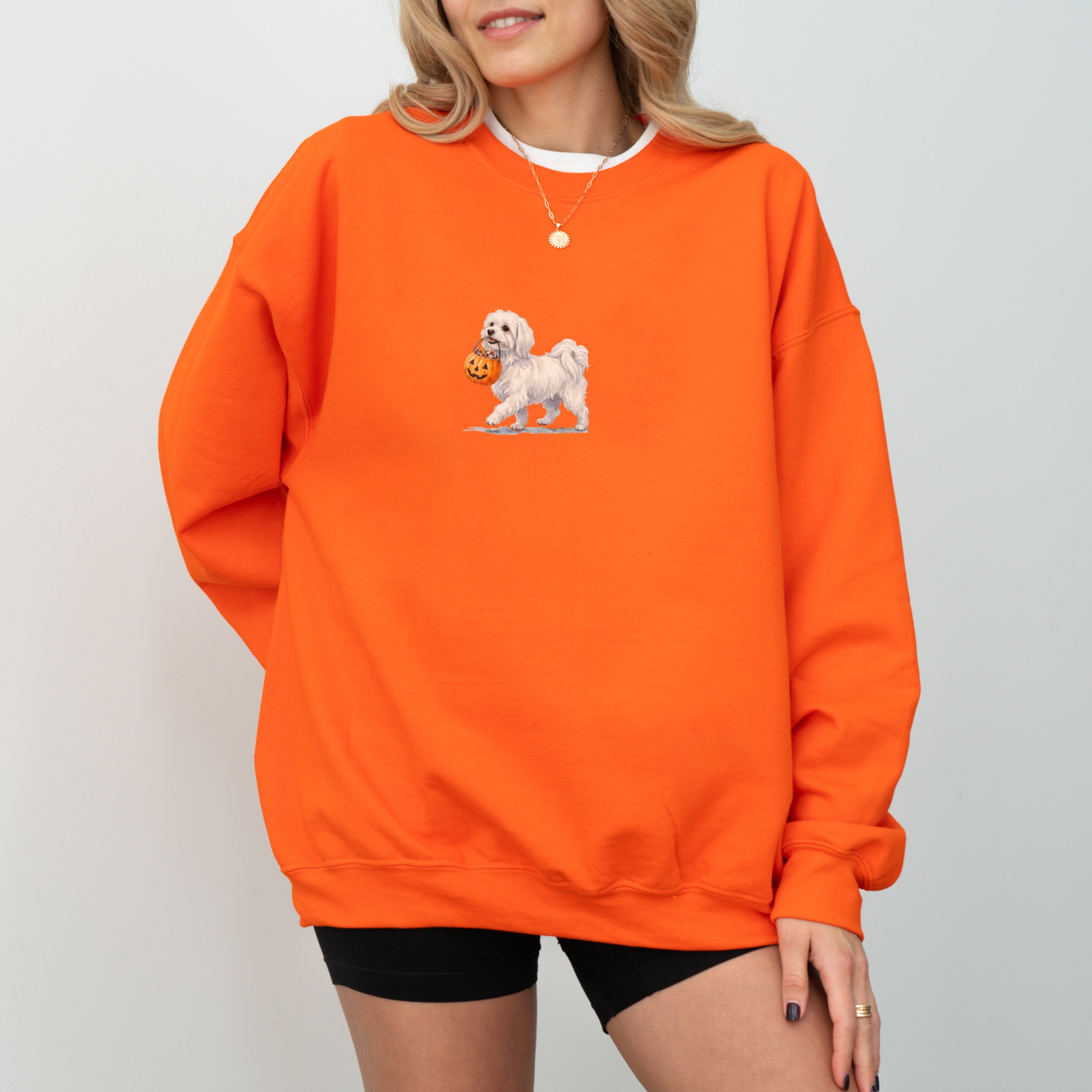Maltese Halloween Sweatshirt