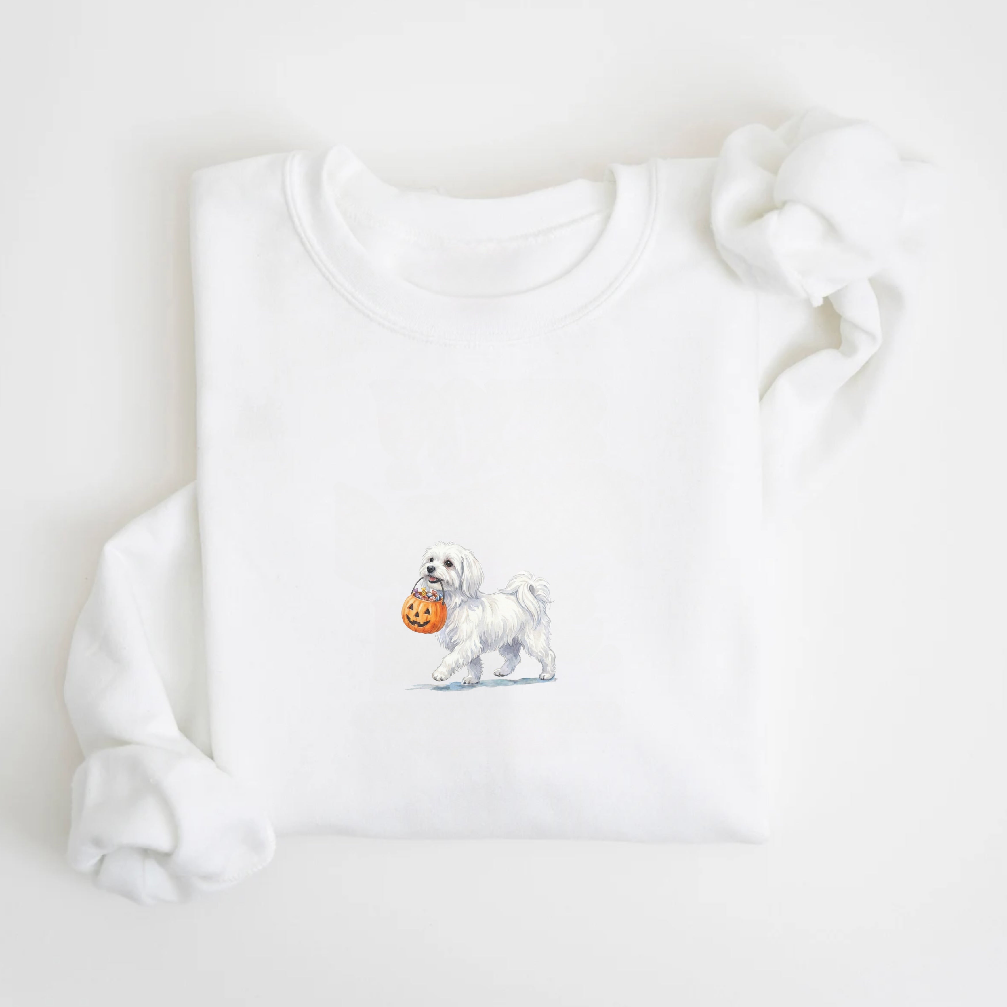 Maltese Halloween Sweatshirt
