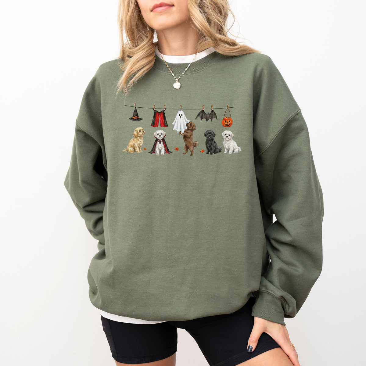 Maltese Halloween Sweatshirt