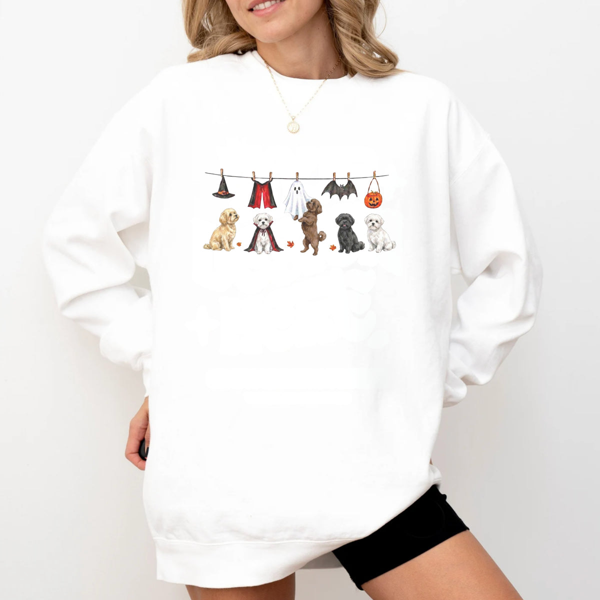 Maltese Halloween Sweatshirt