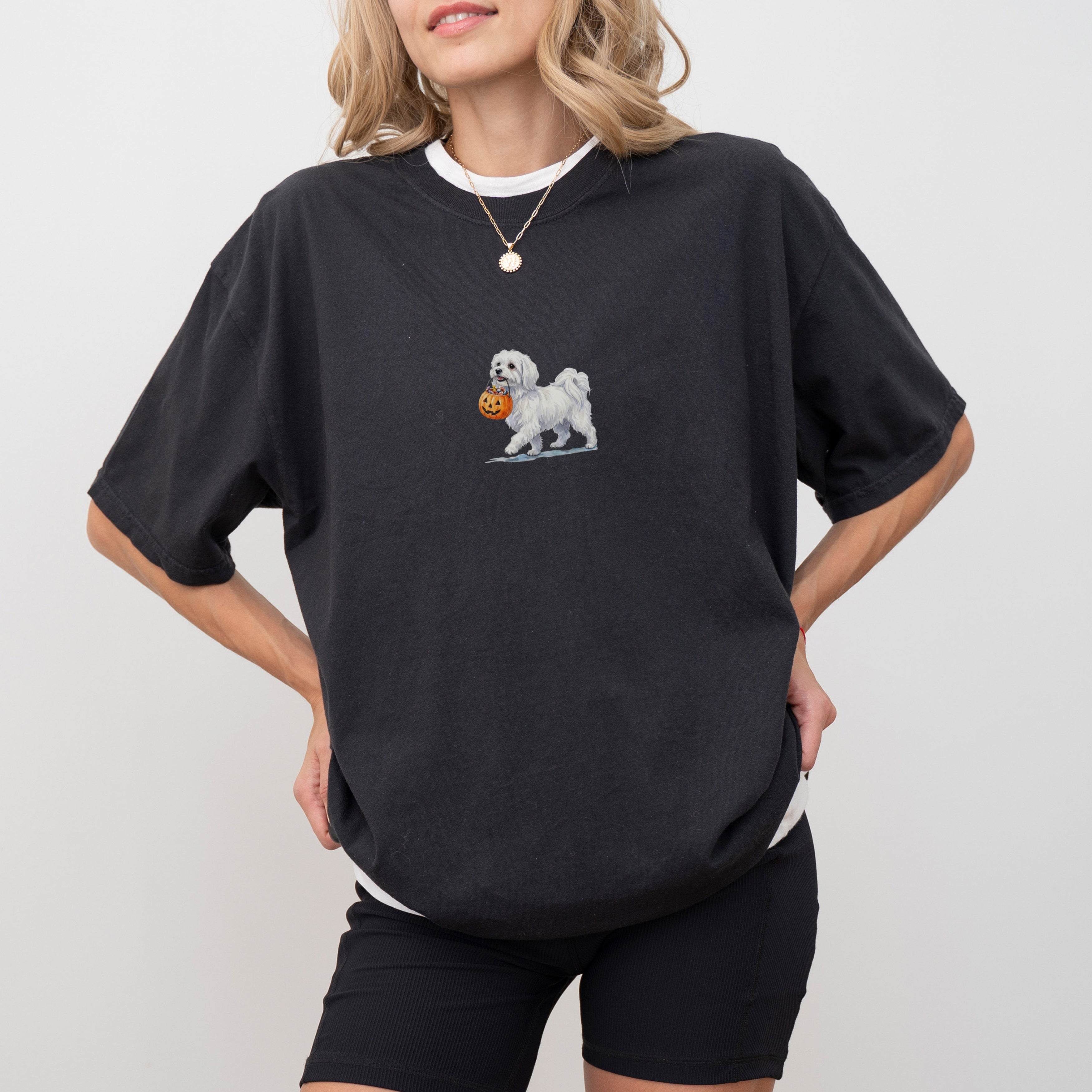 Maltese Halloween T-shirt