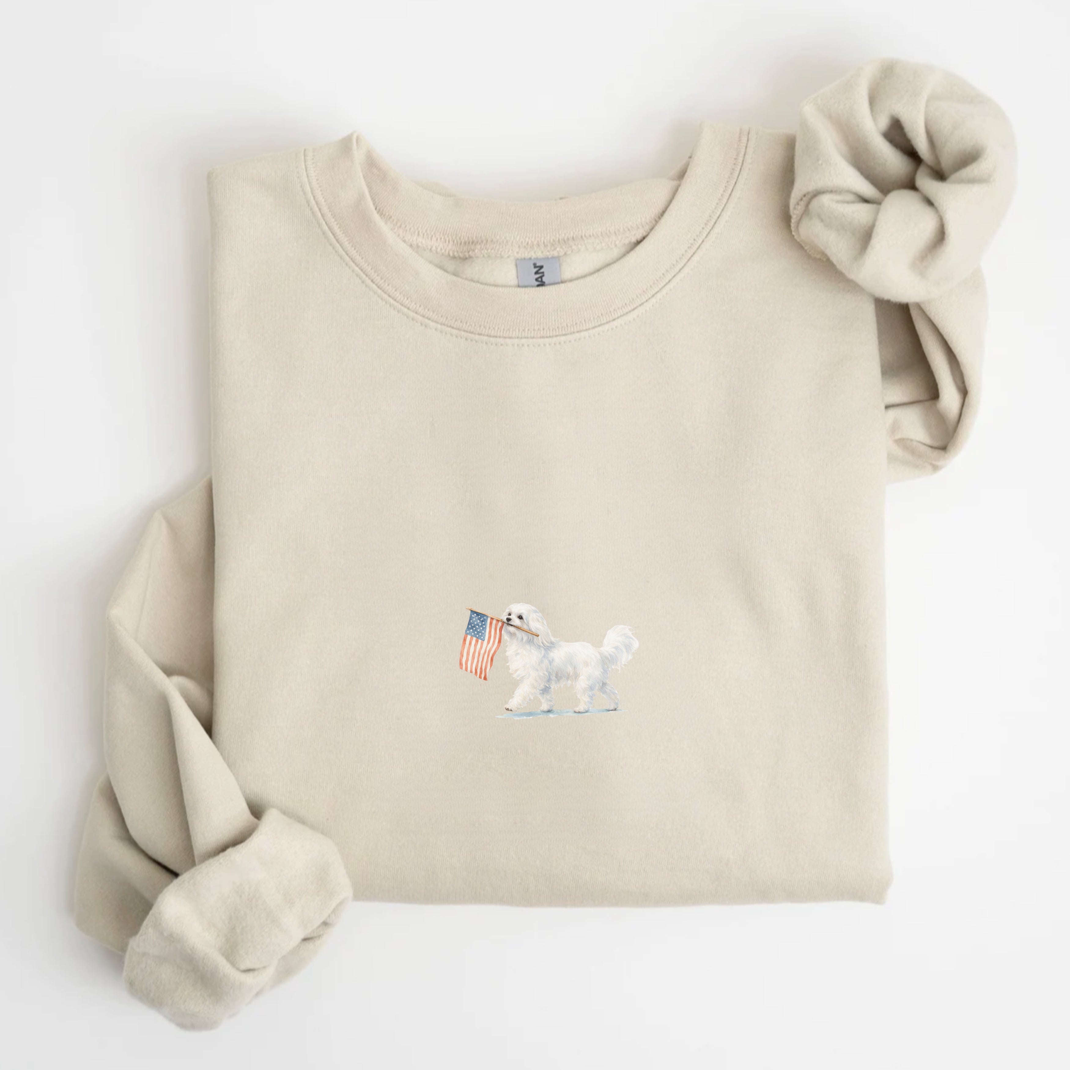 Maltese US Flag Sweatshirt