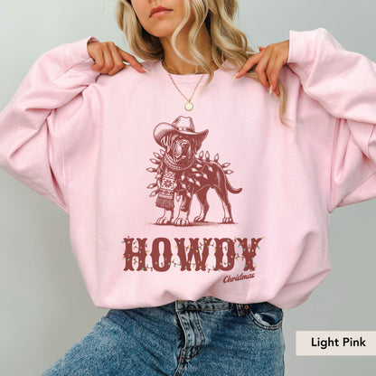 Mastiff Howdy Christmas Sweatshirt
